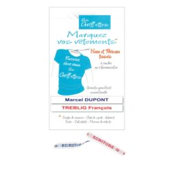 Kit de nom tissé pour marquer les vêtements