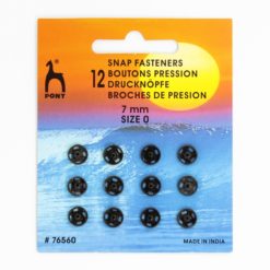 Bouton pression noir 7mm