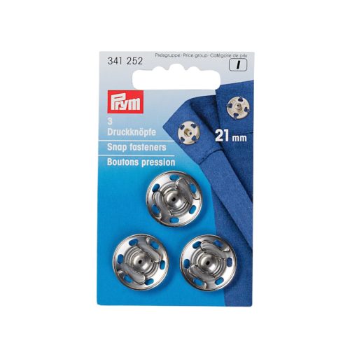 Boutons pression à coudre 21mm