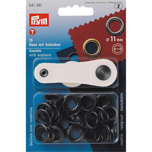 Oeillets avec rondelles 11mm